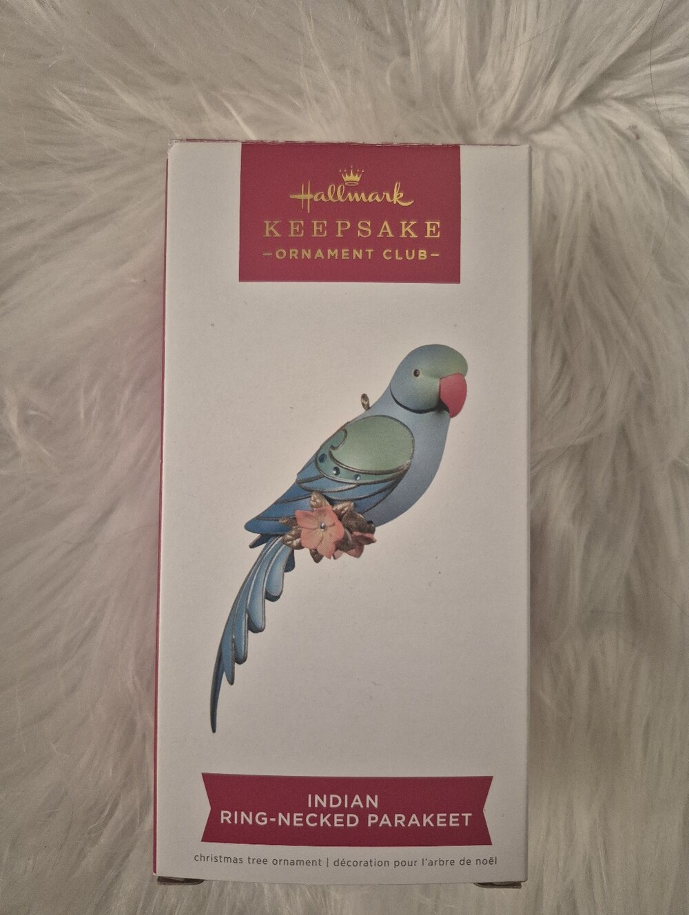 2022 Hallmark Keepsake Indian Ring-Necked Parakeet Christmas Tree Ornament